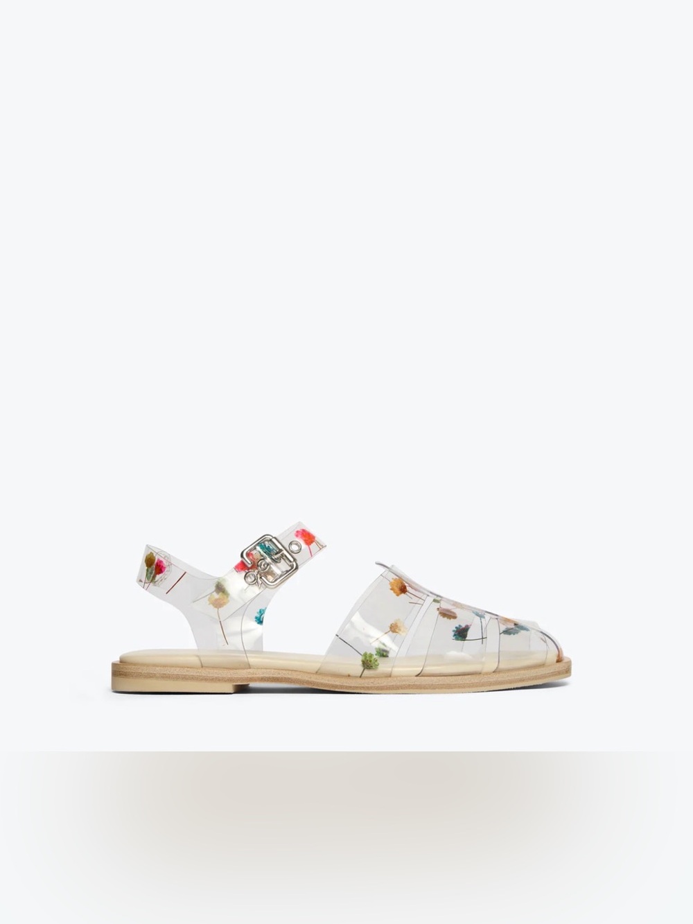 Freda Salvador Sera Fisherman Sandal Limited Edition Floral PVC Size 7.5 NEW - Picture 2 of 13